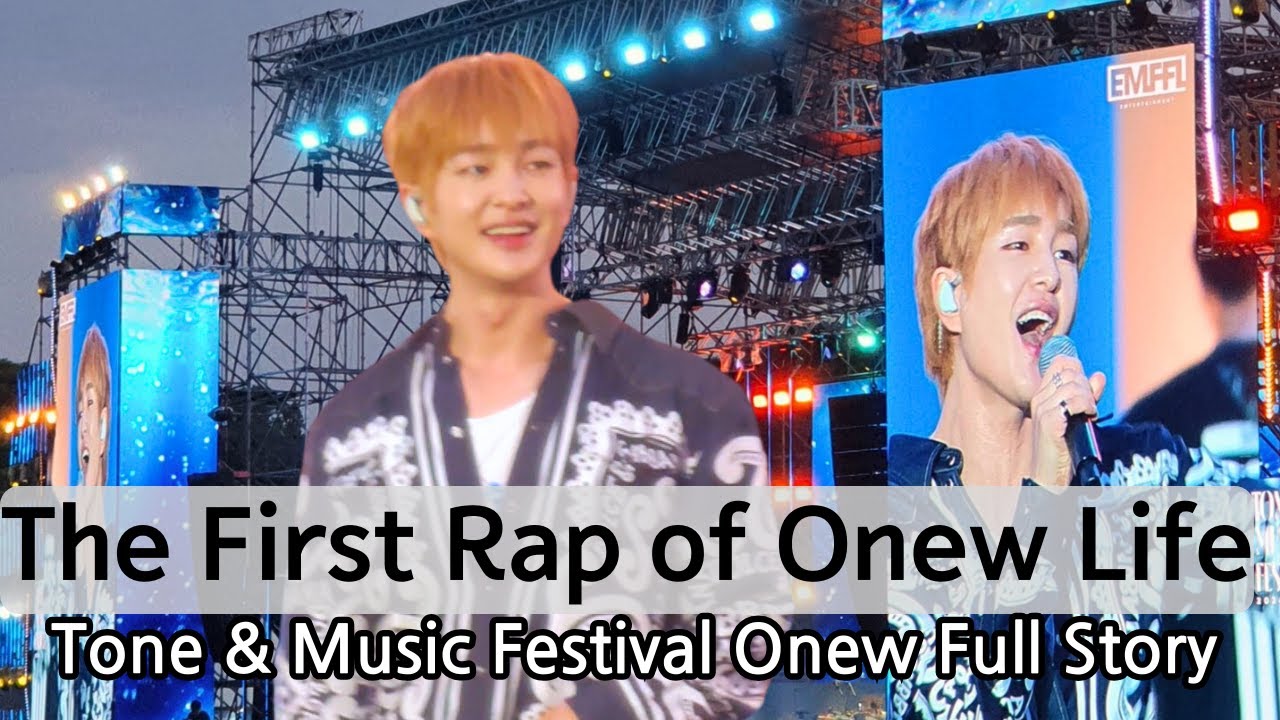 [Global Sub] Onew did first Rap on stage! Tone&Music Festival full story