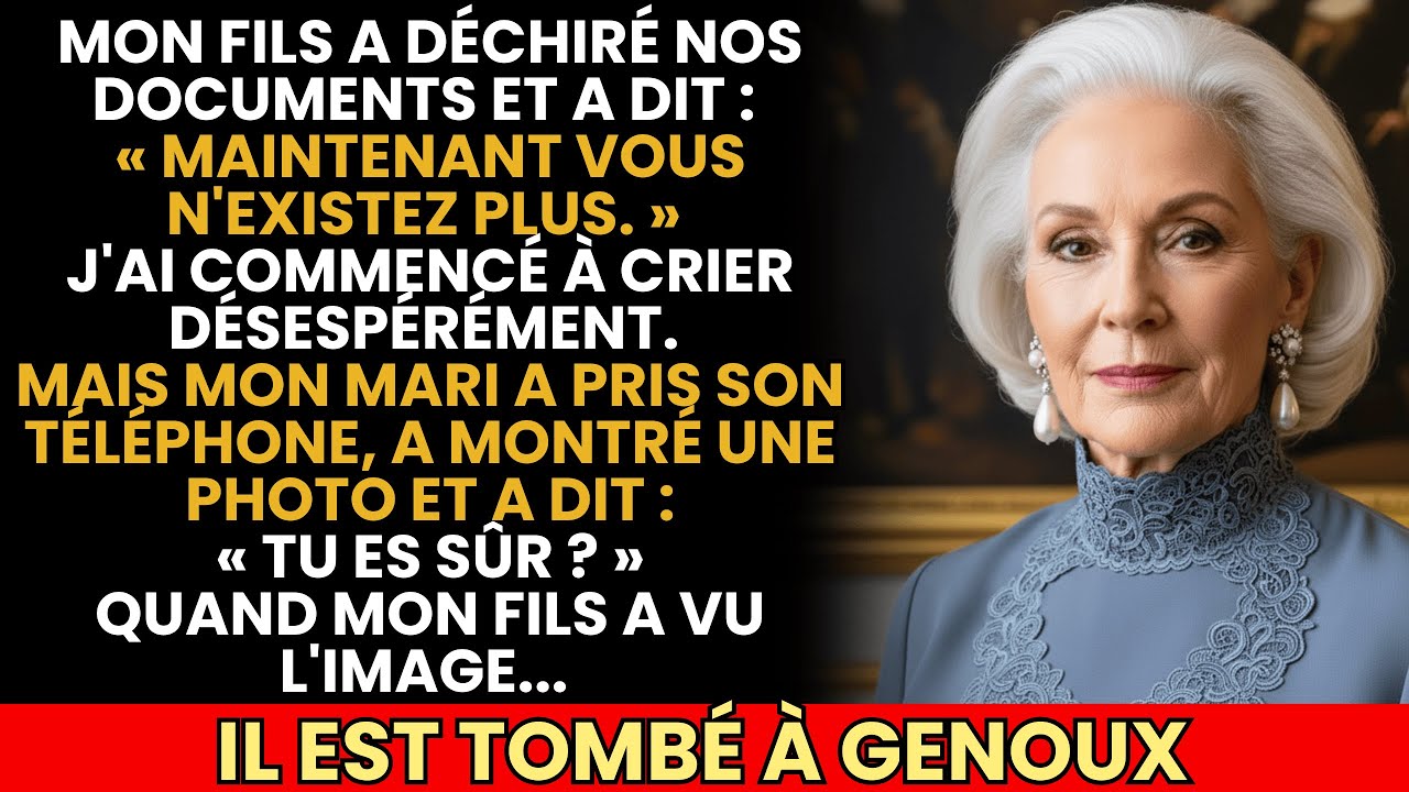Mon Fils A Dit : « Vous N’Existez Plus » Et A Déchiré Nos Documents, Mais Quand Il A Vu L’Image…