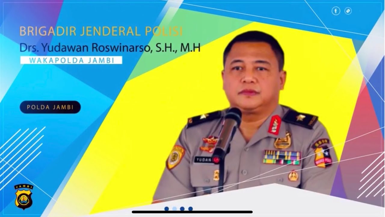 Mengenal Sosok Wakapolda Jambi Yang Baru || Brigjen Pol Yudawan Roswinarso, SH.MH