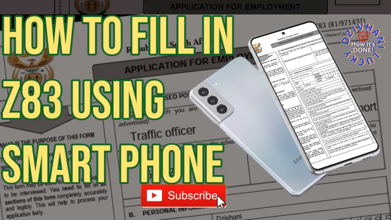 How to fill New Z83 form 2021