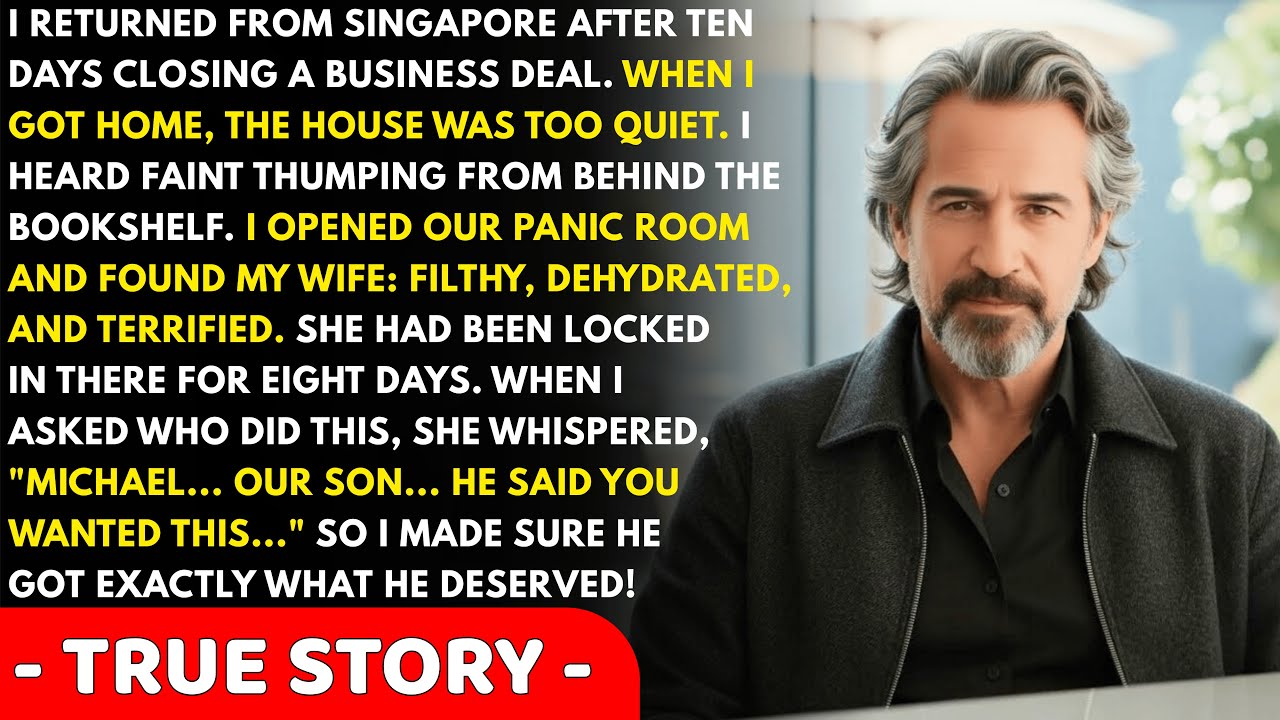 I Returned From Singapore After 10 Days And Found My Wife Locked In Our Panic Room; My Son Had Sto.