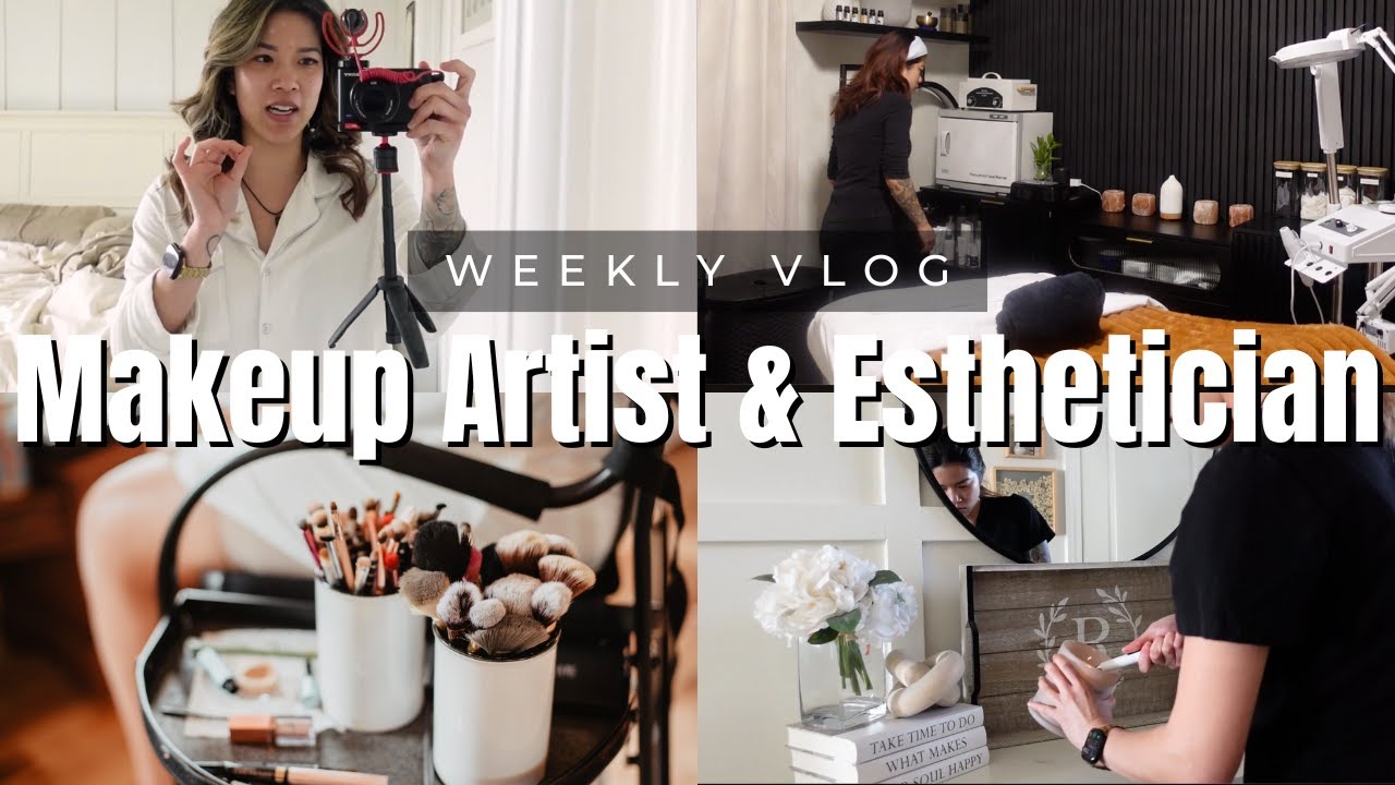 MAKEUP ARTIST & ESTHI VLOG: realistic week of appointments + trying new exciting thing!