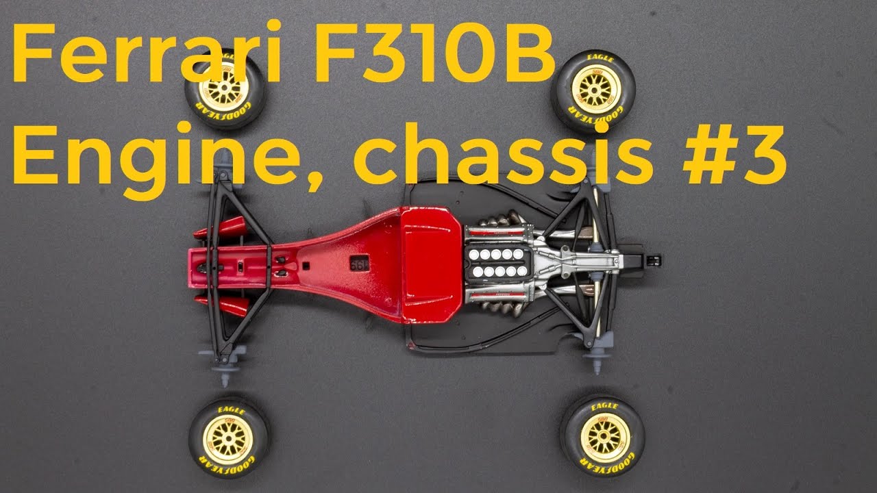 Ferrari F310B engine, chassis. 1/24 Revell 07214 #3