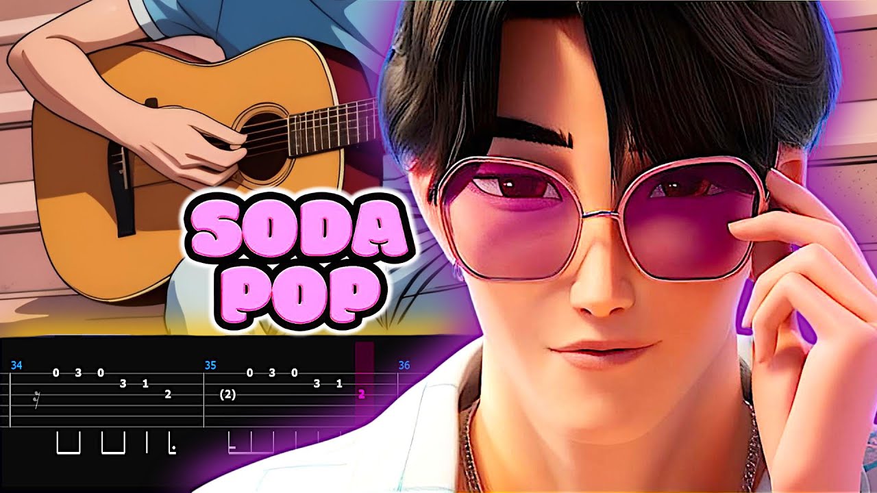 ♪ SODA POP SAJA BOYS  K POP DEMON HUNTERS  en GUITARRA Tutorial TAB