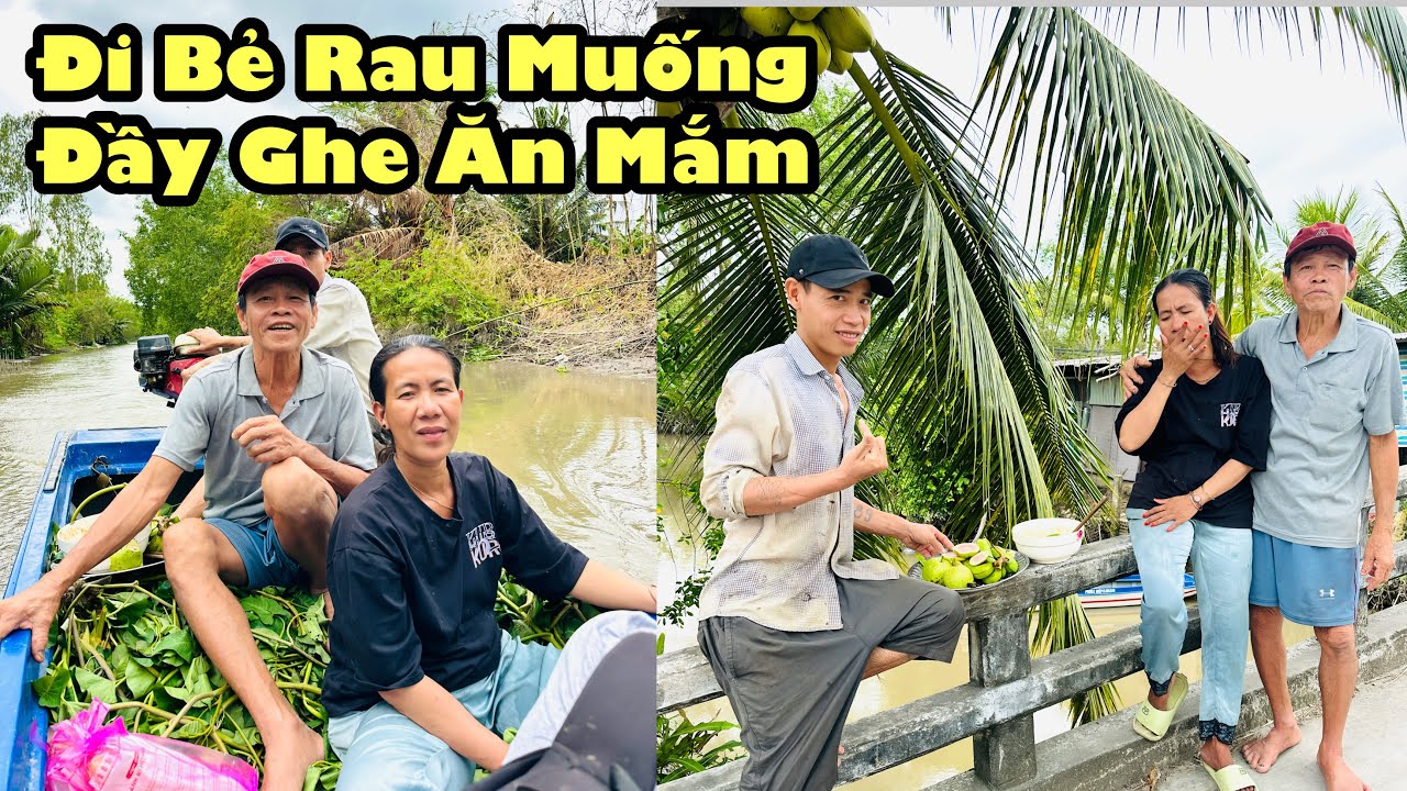 Bất ngờ lần đầu chú giá đi theo chung quy cắt rau muống cho dê liền được đãi món mắm nhứt nách 