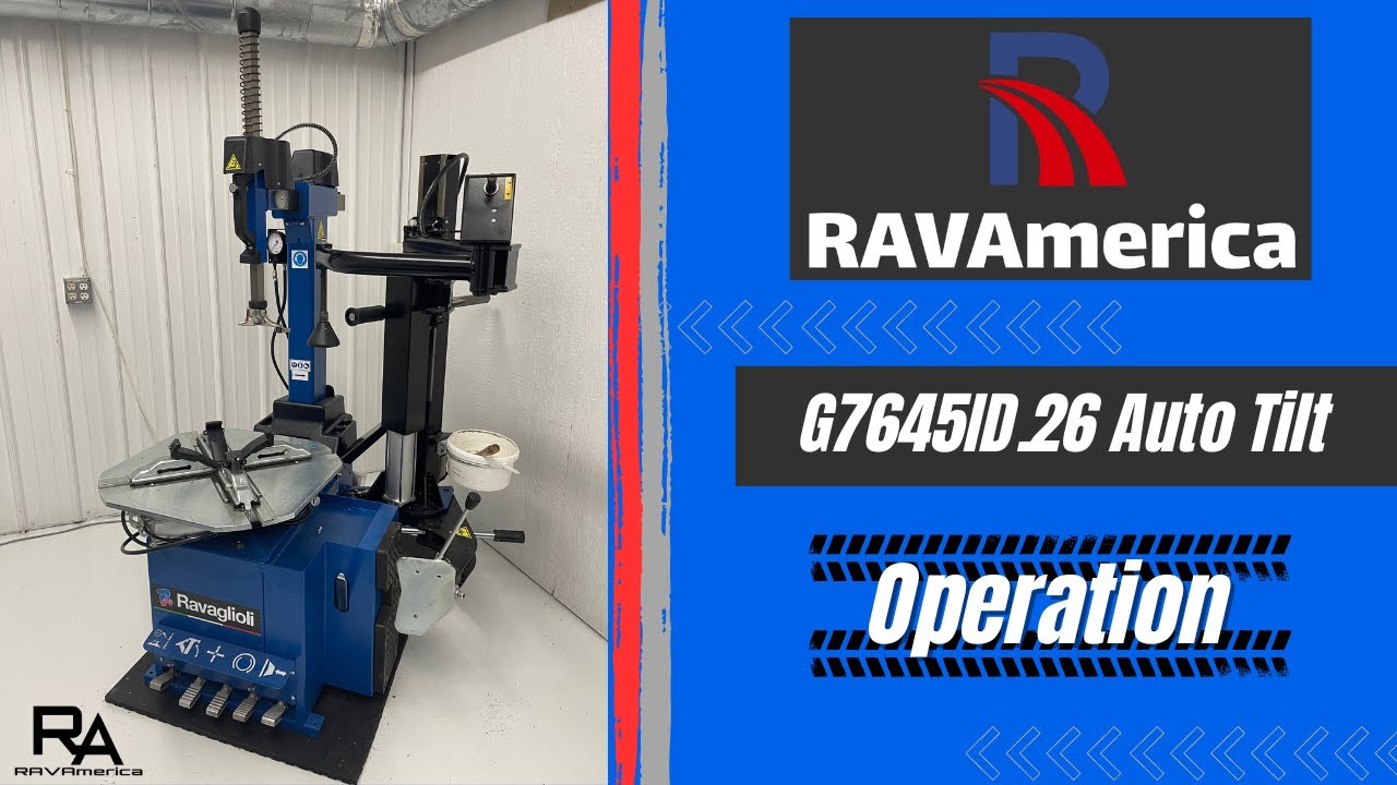 G7645ID.26 Auto Tilt Tire Changer Demo/Training