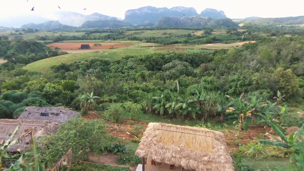 Drone footage of the Vinales Valley - Cuba