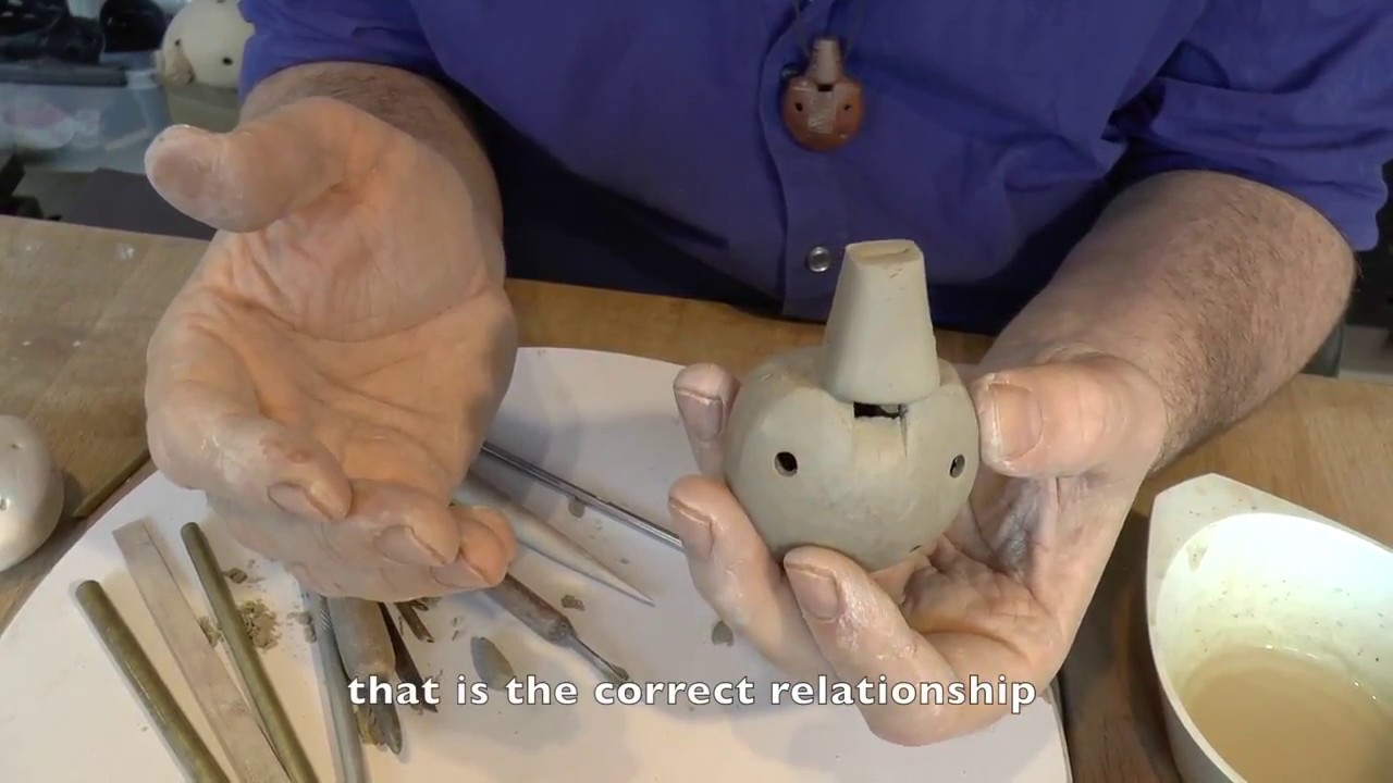 how to make an Ocarina by Hans Houkes - www.stonewhistle.com