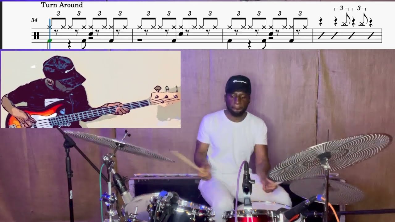 good 4 U By Scary Pockets Ft. India Carney & Jacob Collier Drum Cover with Notation
