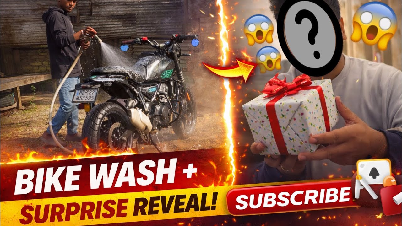 Bike Wash Turns Into a BIG Surprise 😱 | Don’t Miss the Reveal! #trending #viral #motovlog #explorer 