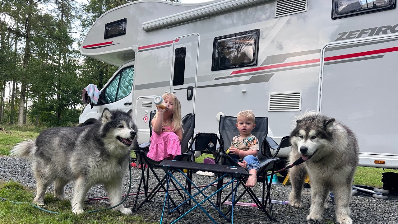 Our First Motorhome Holiday Routine With 2 Dogs And 2 Kids! Summer Adventures!!