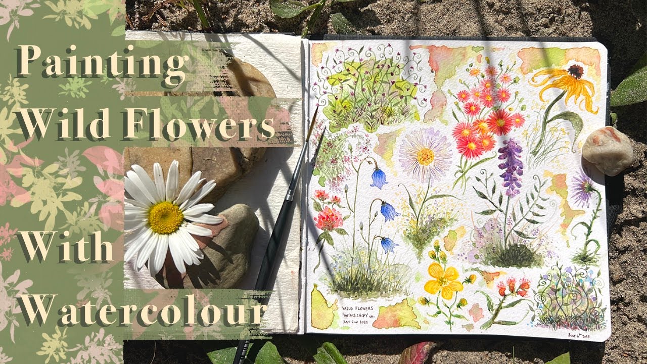 Painting Wild Flowers With Watercolour ~ Watercolour Process