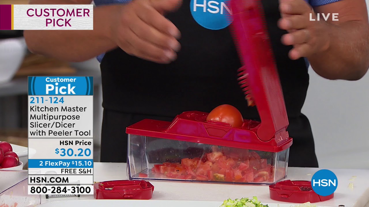 Kitchen Master Multipurpose Slicer/Dicer with Peeler Tool