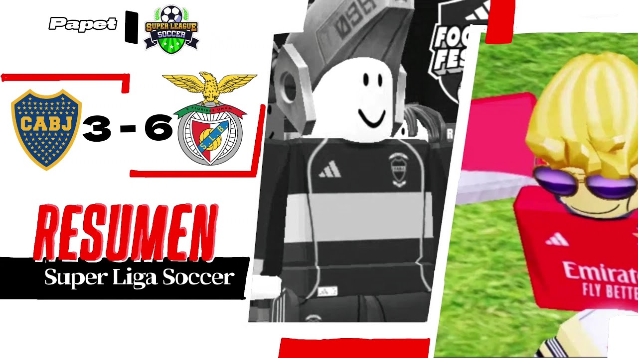 Remontada de Papetinho! En SLS roblox competitivo / boca 3 - 6 benfica --- PapetFansTV 