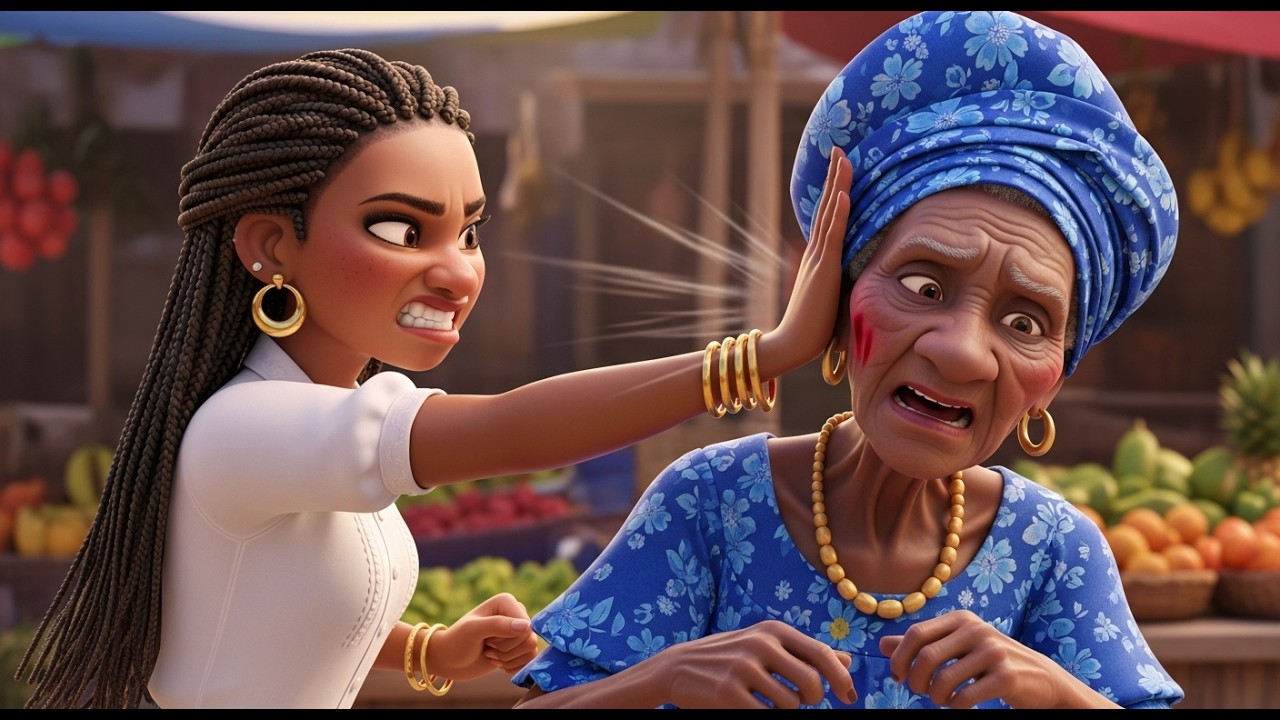 SHE SLAPPED AN OLD WOMAN AND THIS HAPPENED 😳 #folklore #africanfolktales