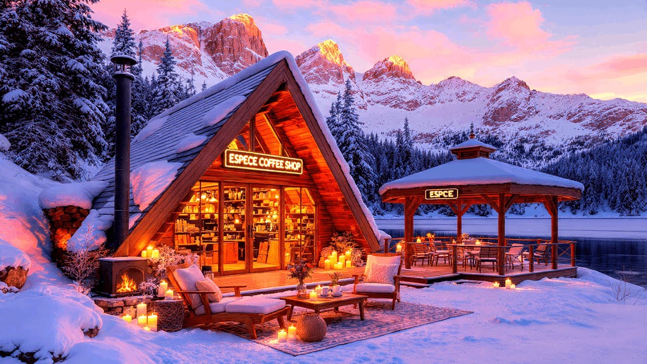 Cozy Coffee Shop Bossa Nova Jazz by the Fireplace for Study 5
