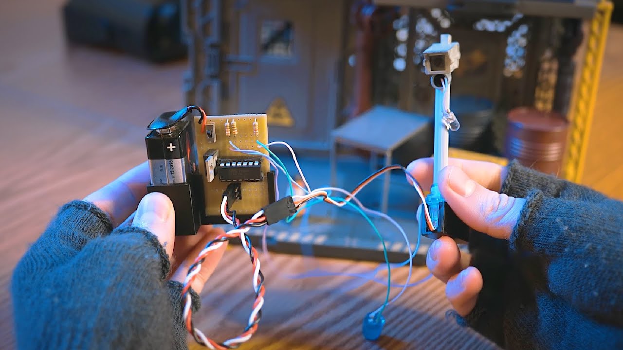 Diorama Enhanced With Electronics