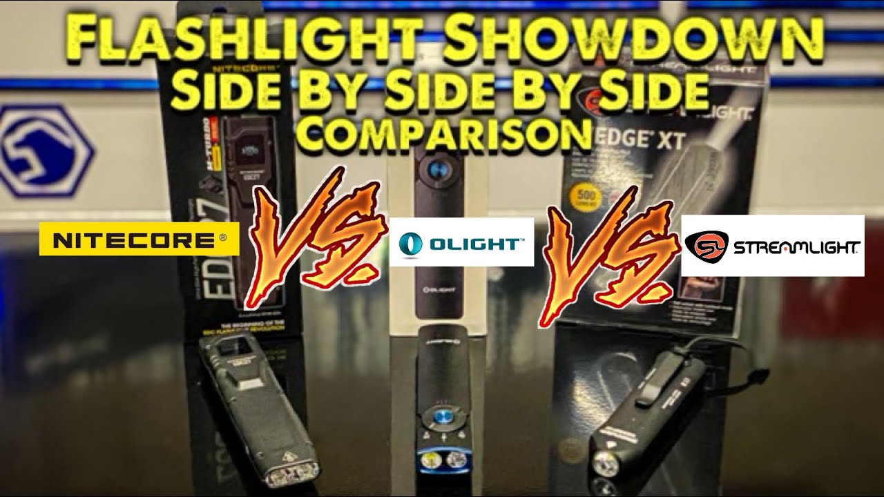 Flashlight Showdown, NiteCore VS Streamlight VS Olight