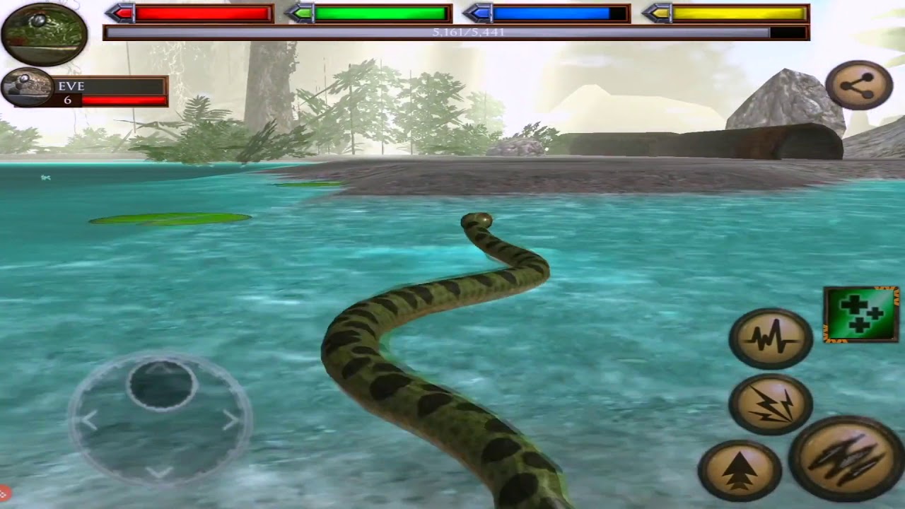 Python Snake VS Lion, Tiger, Hippo, Elephant, Leopard, Ultimate Jungle simulator