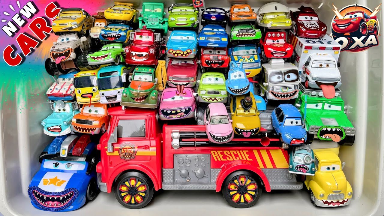 Disney Pixar Cars Unboxing Review | Lightning McQueen, Tow Mater, Chick Hicks, Sally Carrera, Cruz