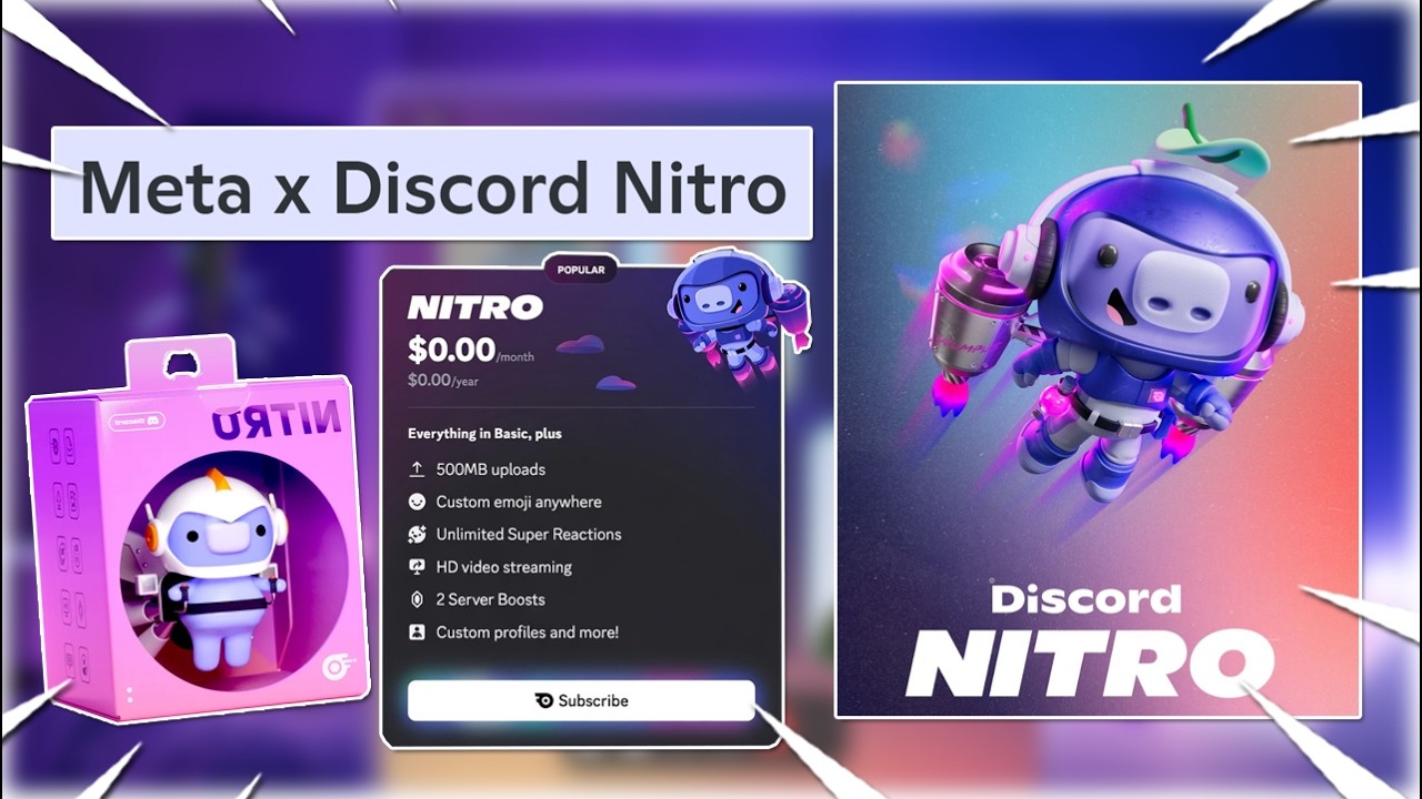 Meta X Discord Nitro Promo 3 Months Long