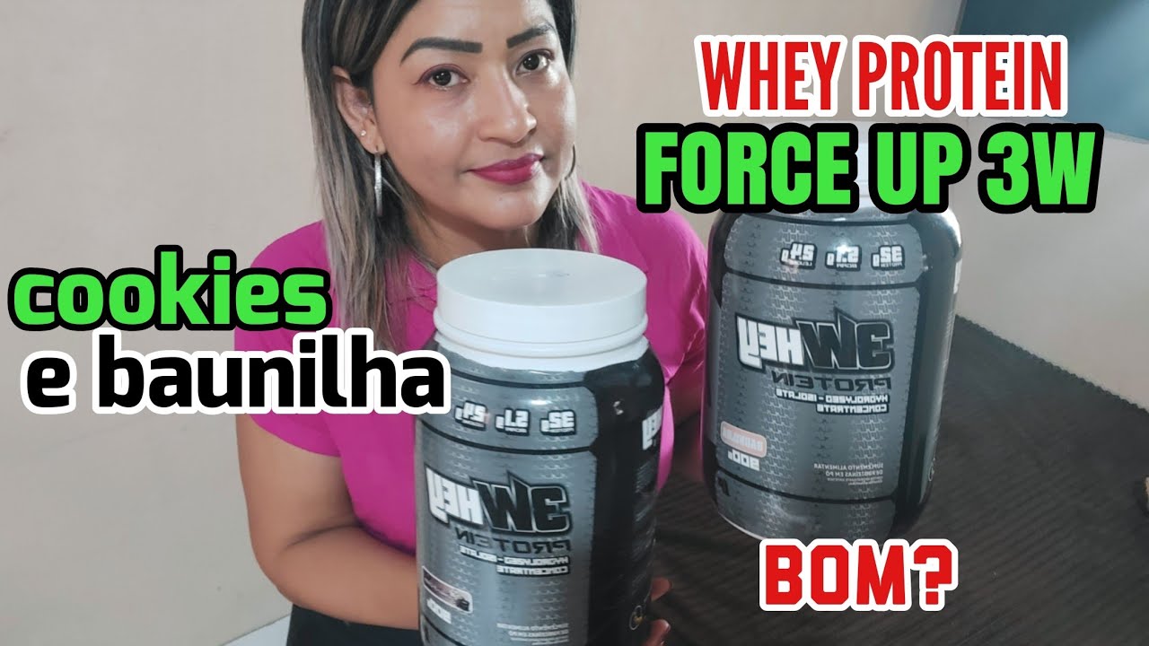 Whey protein FORCE UP 3W &eacute; bom? Testei de cookies e baunilha