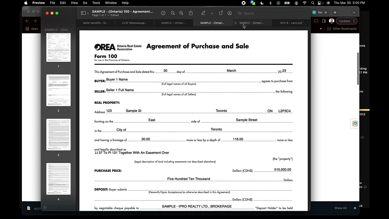 OREA Form 801 and Form 330 Explanation