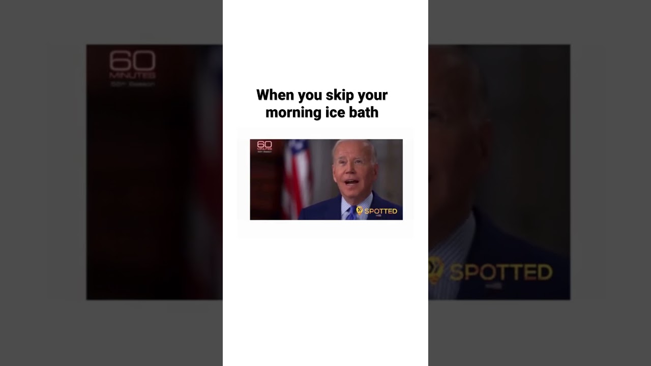 When you skip your morning ice bath 