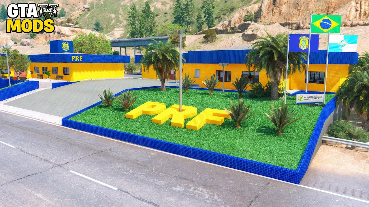 BASE DA PRF ULTRA REALISTA E COM INTERIOR PARA O GTA 5 FIVEM (PC E NOTEBOOK) 2025