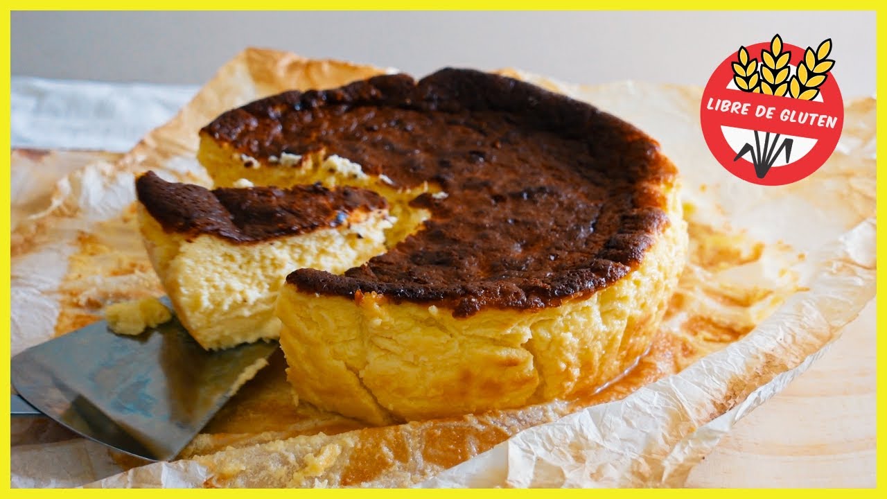 TARTA DE QUESO La Viña sin gluten [Cheesecake con 5 ingredientes]
