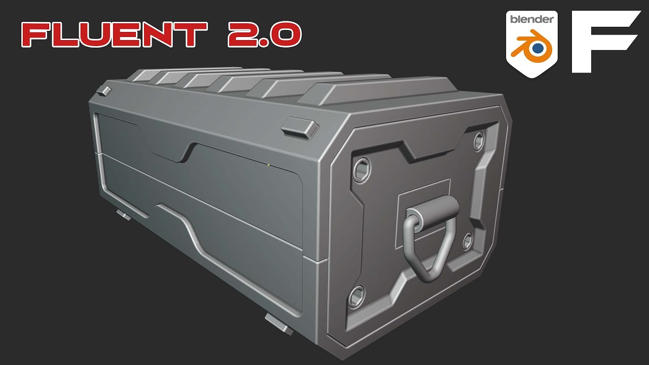 Fluent 2.0 - Make A Crate Step By Step (Blender Addon)