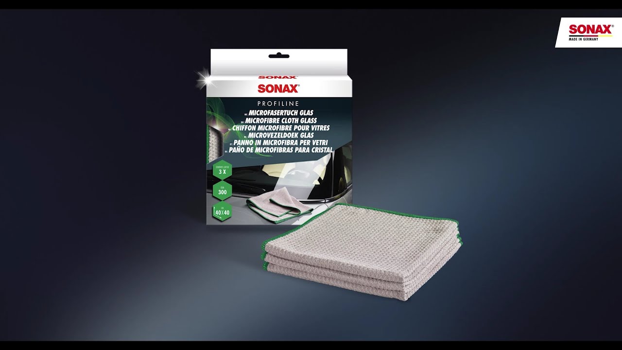 04515410 - Микрофибърни кърпи за стъкло SONAX PROFILINE Microfasertuch Glas, 40 x 40 см., 3 бр.