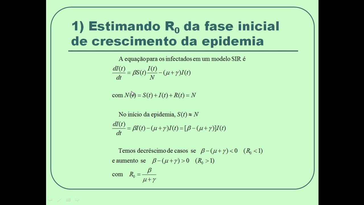 10.1 Como estimar a razão de reprodução básica (R0) a partir de dados epidemiológicos - VPS1030