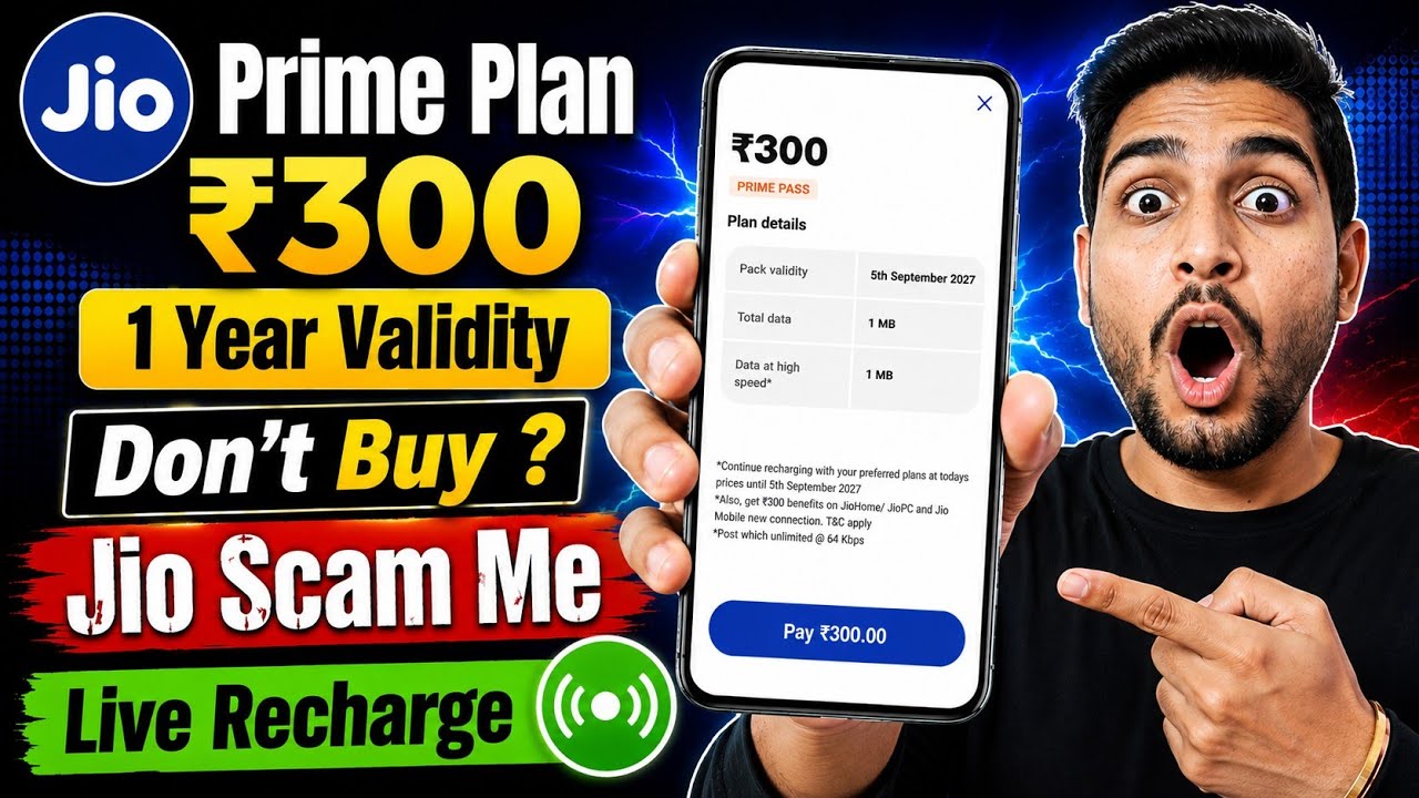 Jio Prime ₹300 Membership | Don't Buy After Watch This Video | Live Recharge & Explain Benefits 