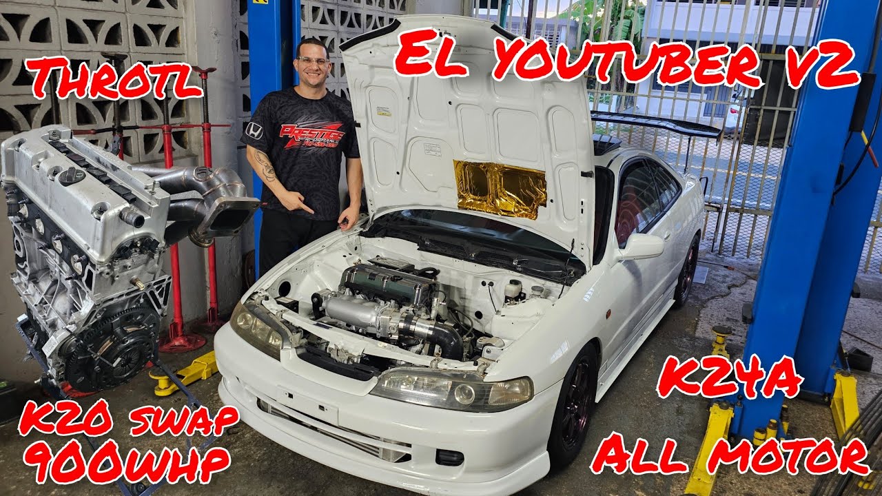 THROTL 900+WHP K20 SWAP + EL YOUTUBER ALL MOTOR