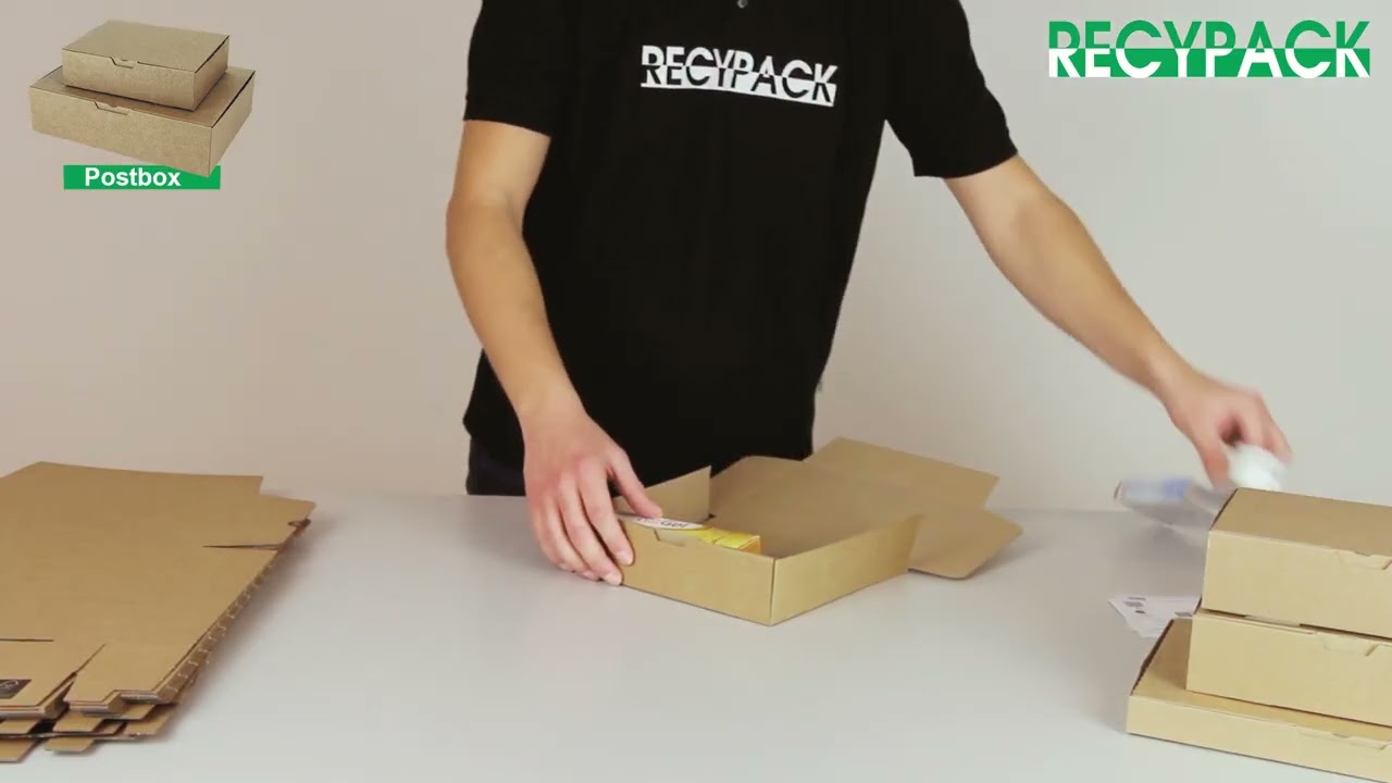 Postbox brown - Recypack Sustainable Packaging