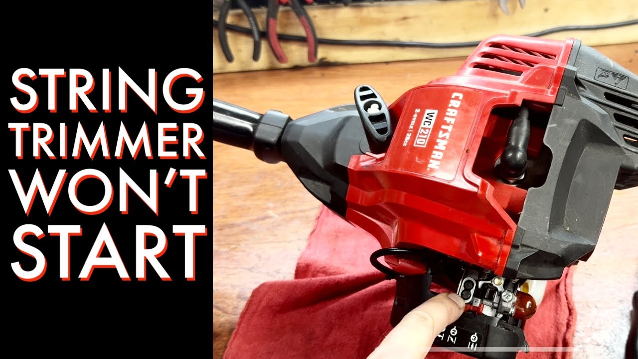 Триммер Craftsman не заводится? Легко исправить.
