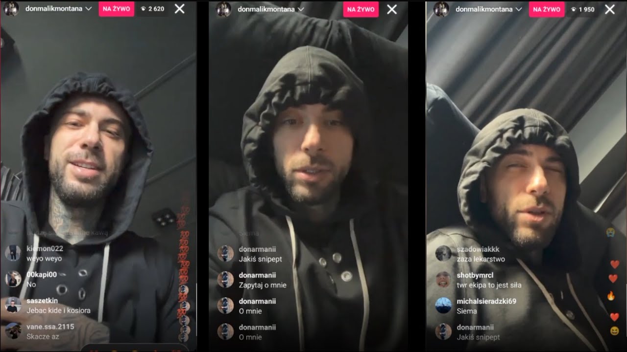 CHORY MALIK MONTANA ODPALA LIVE W STUDIO GM2L I HISTORIA KLIPU CHEESE (CAŁY LIVE)