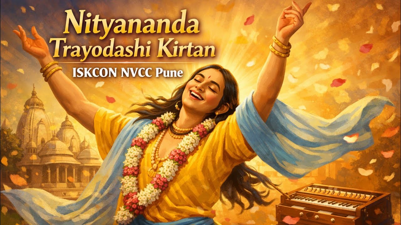 Hare Krishna Kirtan at Iskcon Nvcc #nityanandaprabhu Nityananda Trayodashi special 
