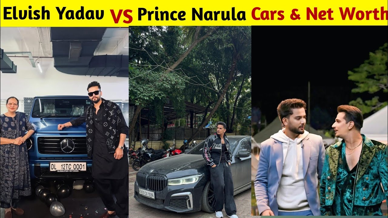 Elvish Yadav vs Prince Narula Car Collection 😱 Income & Net Worth 🤑