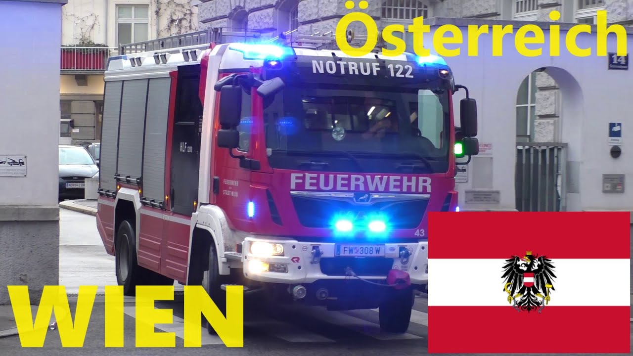 [NEUER FUSTW BUNDESPOLIZEI & ABSCHLEPPWAGEN BF] Einsatzfahrten FEUERWEHR  + Rettung + POLIZEI WIEN