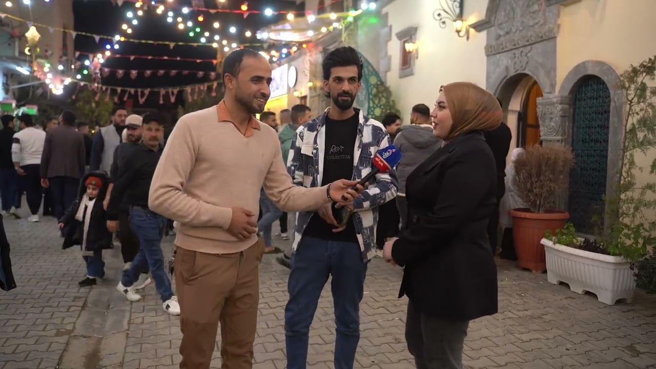 الاجواء الرمضانية في شارع الفاروق وحمام المنقوشة  في الموصل 😍🙏