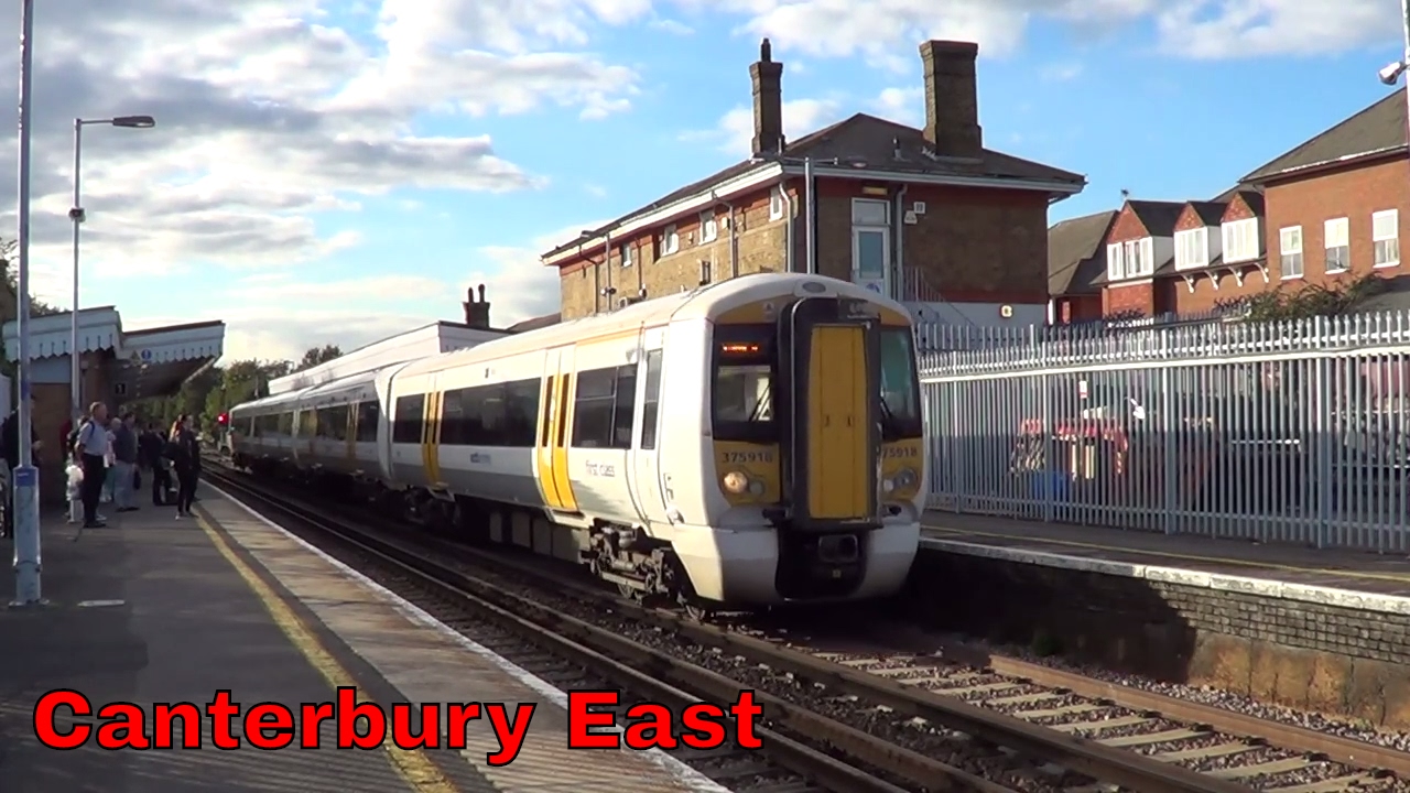 British railways, trainspotting at Canterbury East station
