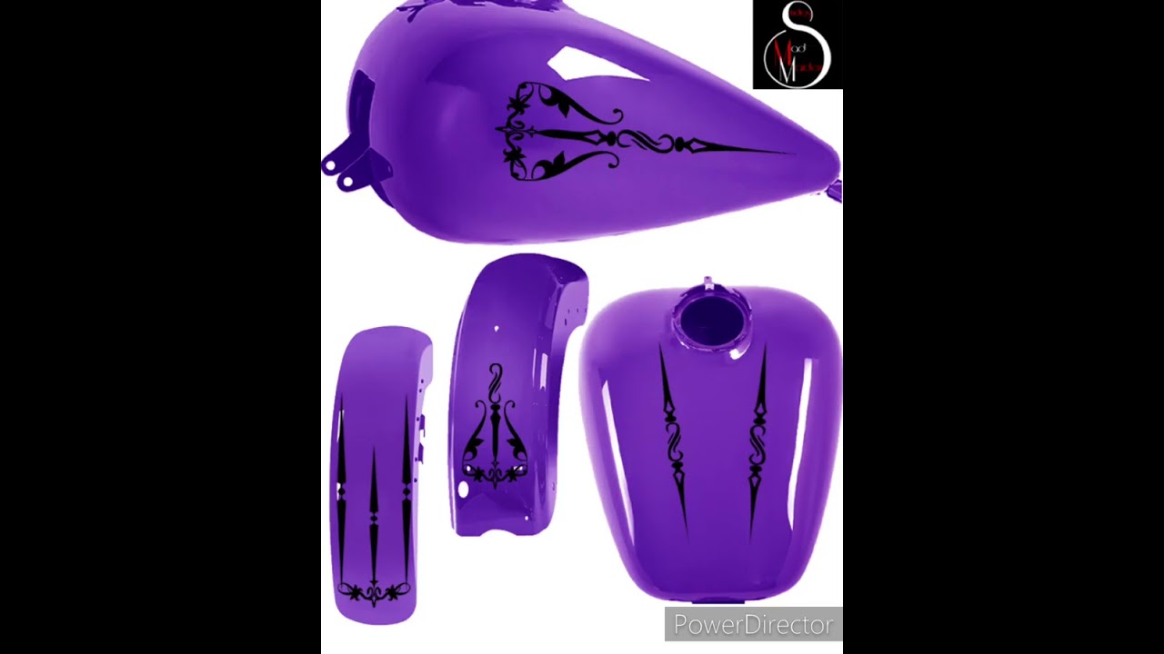 Vinyl graphics and pinstripes for motorcycles, trikes, cars, trucks and more.