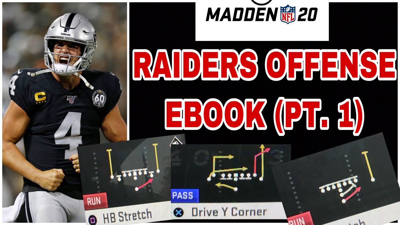 MADDEN 20 -FREE OAKLAND RAIDERS OFFENSE EBOOK (Pt.1) BEST ALL AROUND PLAYBOOK IN MADDEN 20