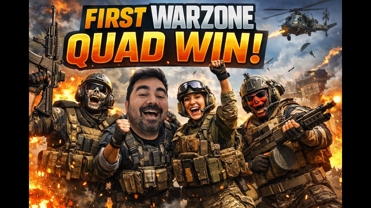 First Warzone Quad Win | Team Execution at Its Best