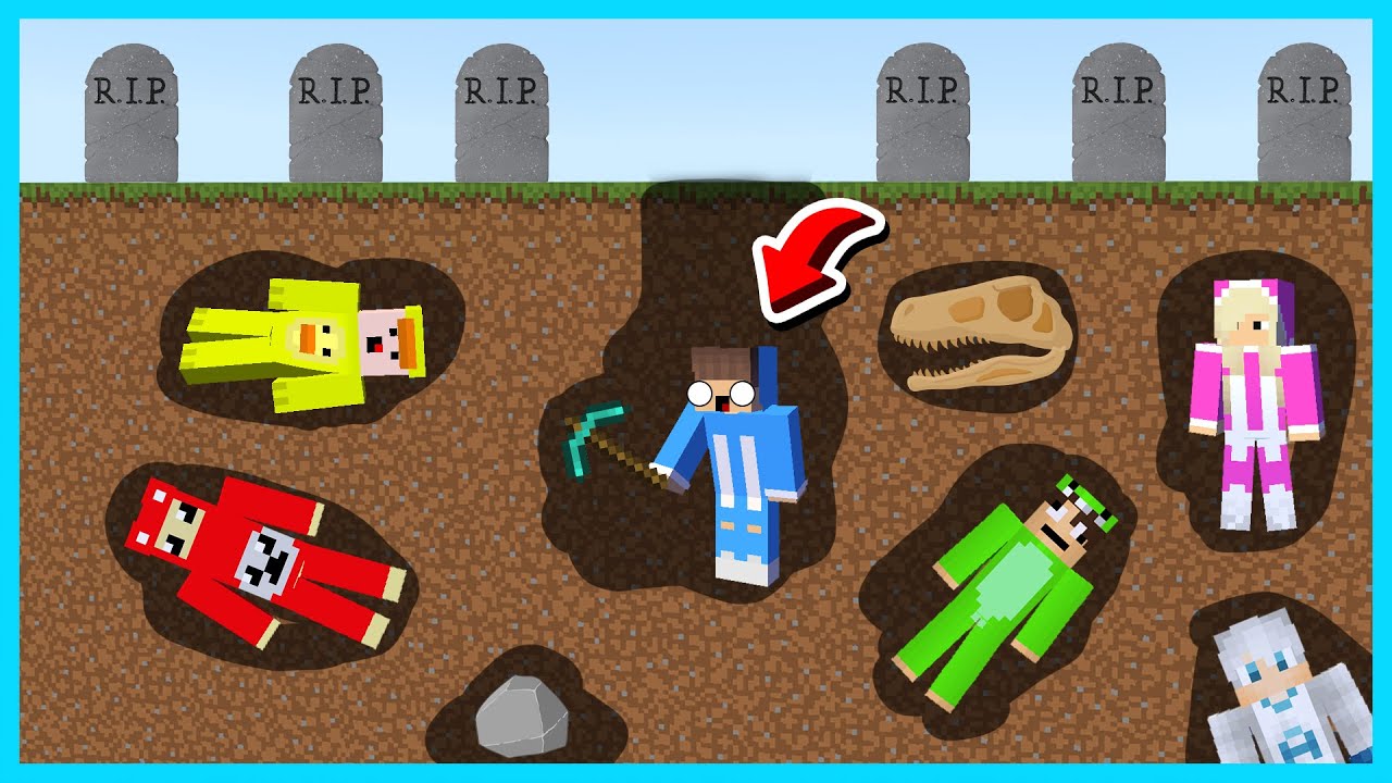 MIPAN & ZUZUZU MENYELAMATKAN TEMAN NYA YANG DI KUBUR HIDUP HIDUP DI MINECRAFT SURVIVAL! SEREM