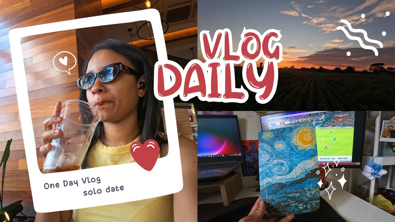 [VLOG] Diarios de uma ambivertida |Date solo, meu sketchbook da noite estrelada e pedalando 🇧🇷