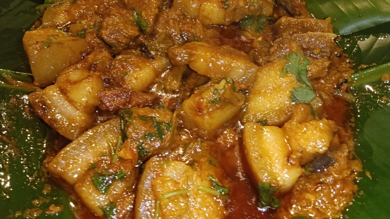 एकदम देसी मसालों में पकी पोर्क करी😋🐐😋 Village style pork curry #desi pork curry 