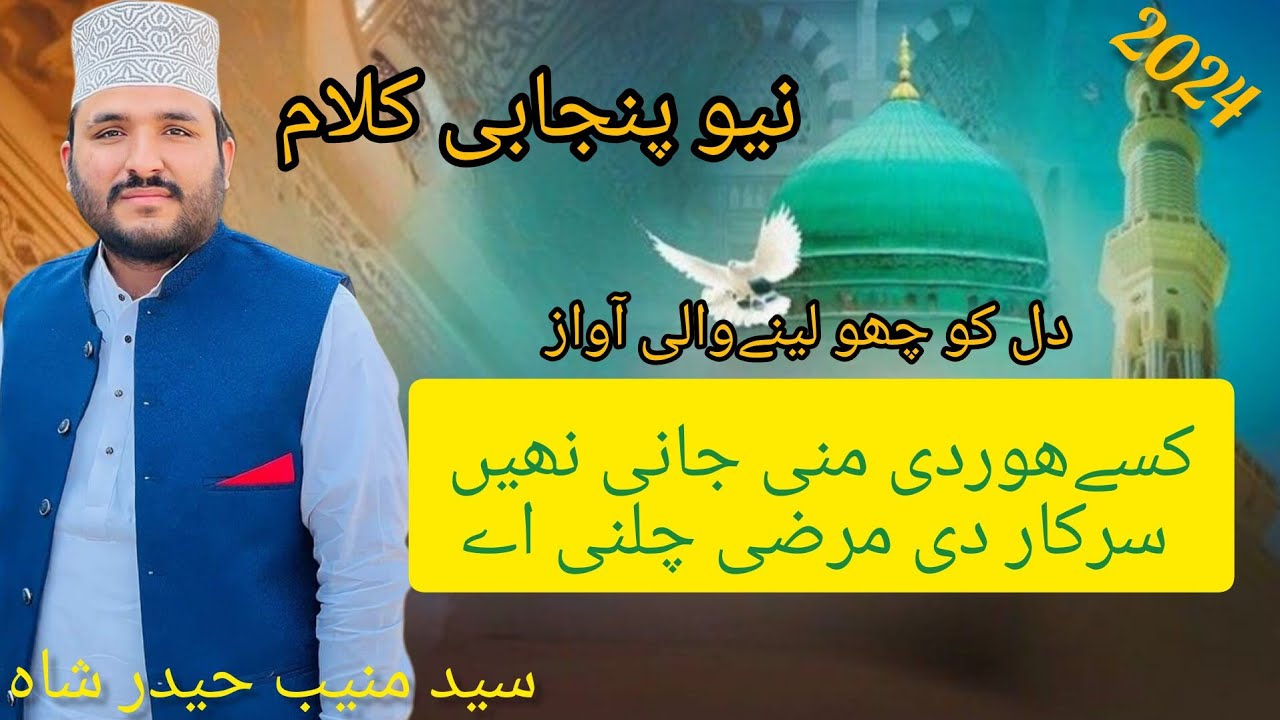 New Punjabi Kalam2024 ||Kise Hor Di Mani Jani Nahi Sarkar Di Marzi Chalni Ay|Syed Muneeb Haider Shah